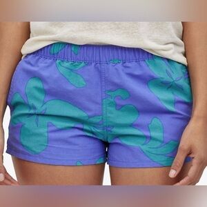 Patagonia Barely Baggies Kalani Big Float Blue Shorts | XS